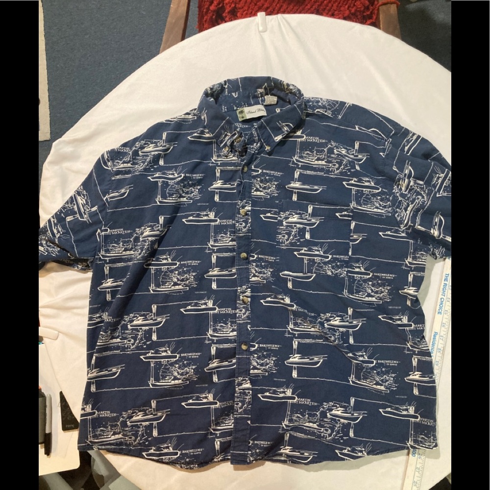 Island Blue Hawaiian shirt